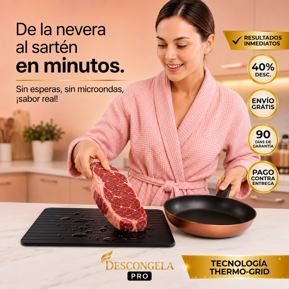 TABLA DESCONGELANTE PRO - DESCONGELA EN 15 MINUTOS